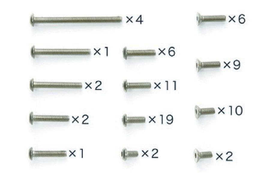 Tamiya TRF201 Titanium screw set varaosa