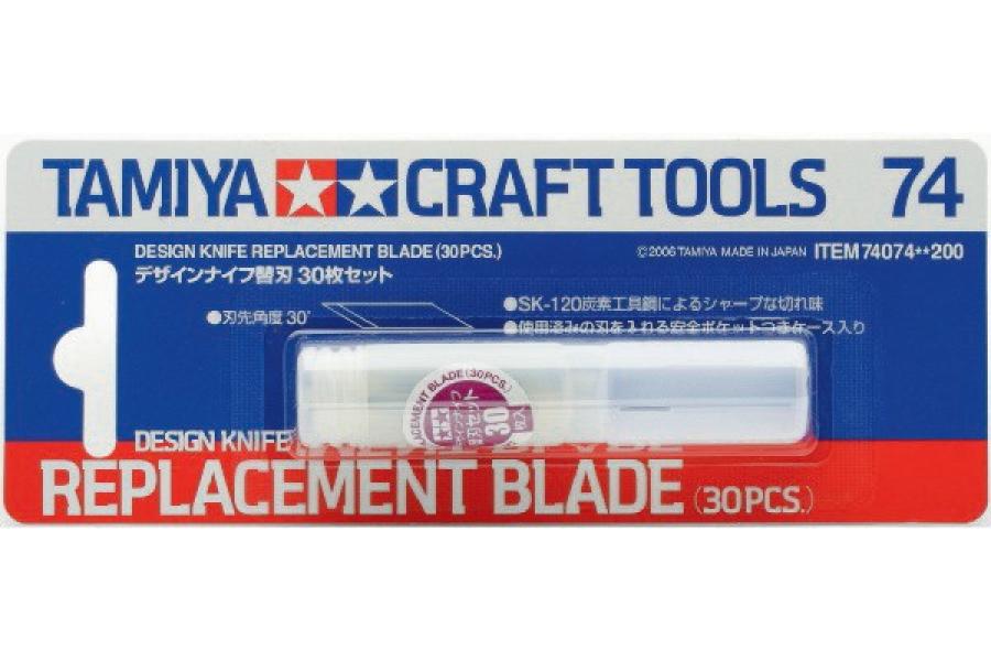 Tamiya Design Knife Varaterät 30kpl leikkaustyökalu