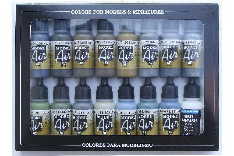 WWII BRITISH COLORS RAF & FAA 16x17ml 