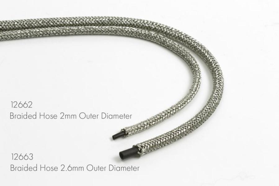 Tamiya Braided Hose 2mm Outer Diameter detaljointi   