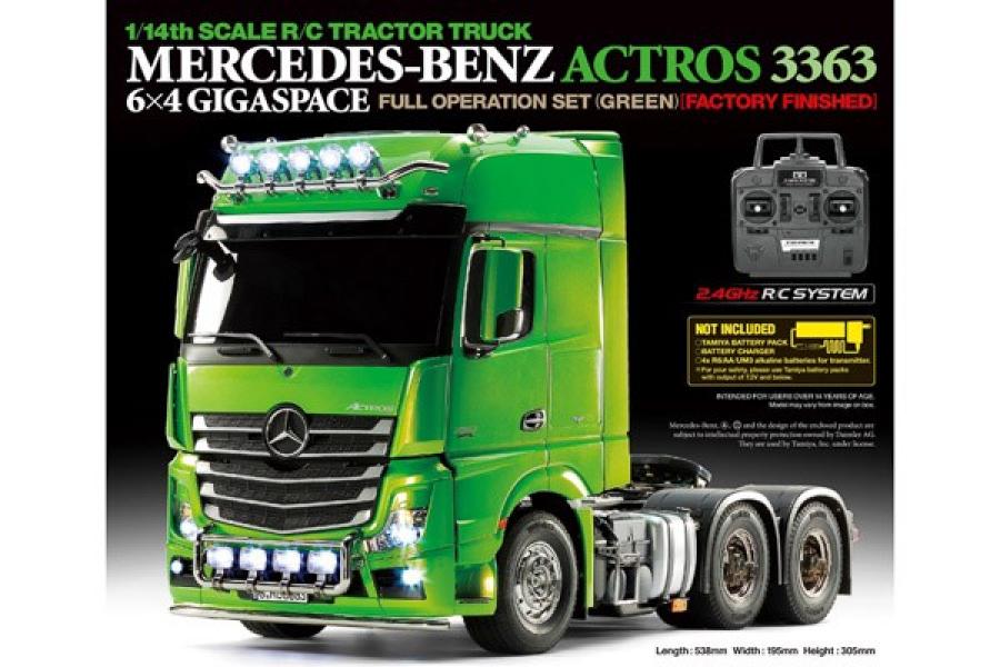 1:14 R/C FULL OPTION - ACTROS 3363 GREEN