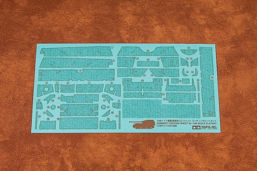 Tamiya 1/48 ELEFANT ZIMMERIT SHEET lisätarvike