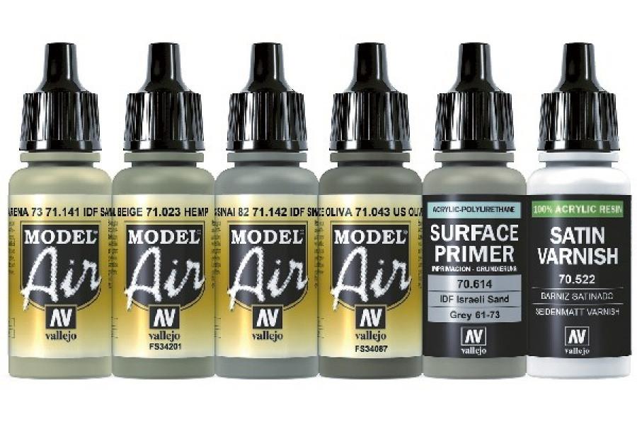 Model air set, IDF COLORS 6X17ML