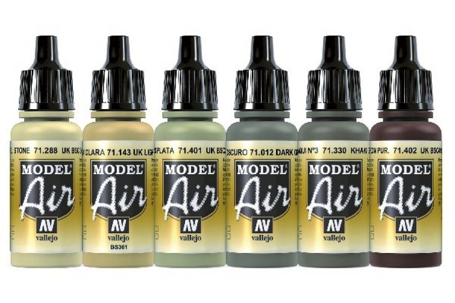 Model air set, British Caunter Colors 6X17ml