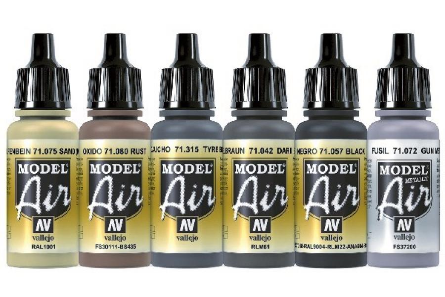 Model air set, WHEELS & TRACKS 6X17ML
