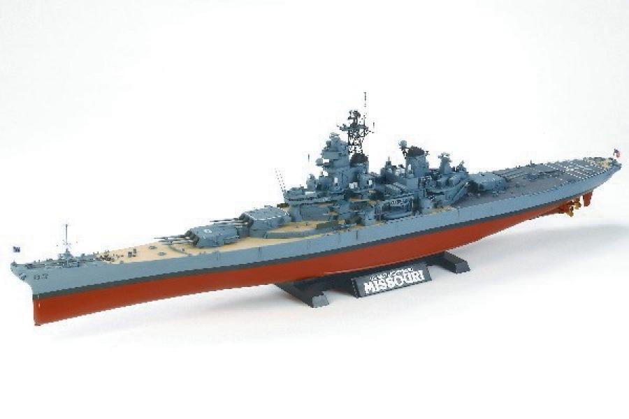 Tamiya 1/350 US Battleship BB-63 Missouri 1991 pienoismalli