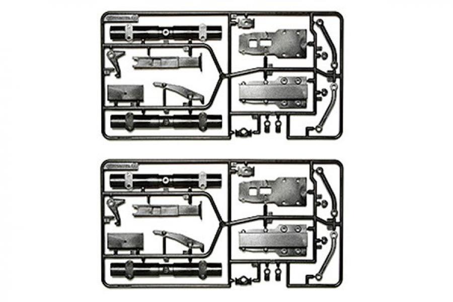 Tamiya Carbon Reinforced Diff Housing for Trailer varaosa