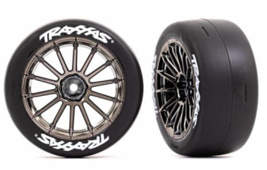 Traxxas Tires & Wheels 2.0 Touring Slicks Front (2) 4-Tec 3.0 TRX9374R