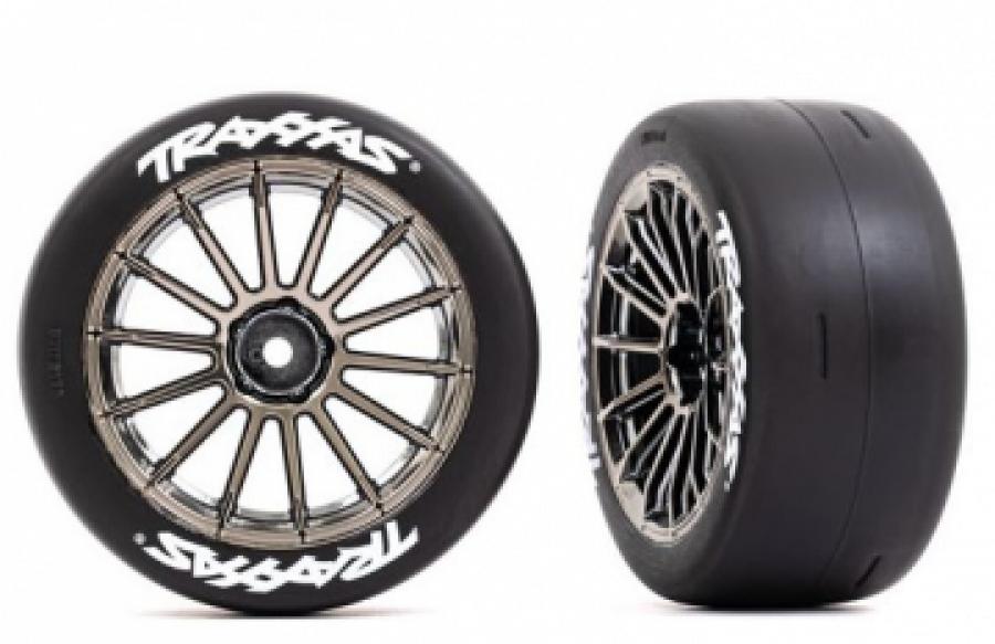 Traxxas Tires & Wheels 2.0 Touring Slicks Rear (2) 4-Tec 3.0 TRX9375R