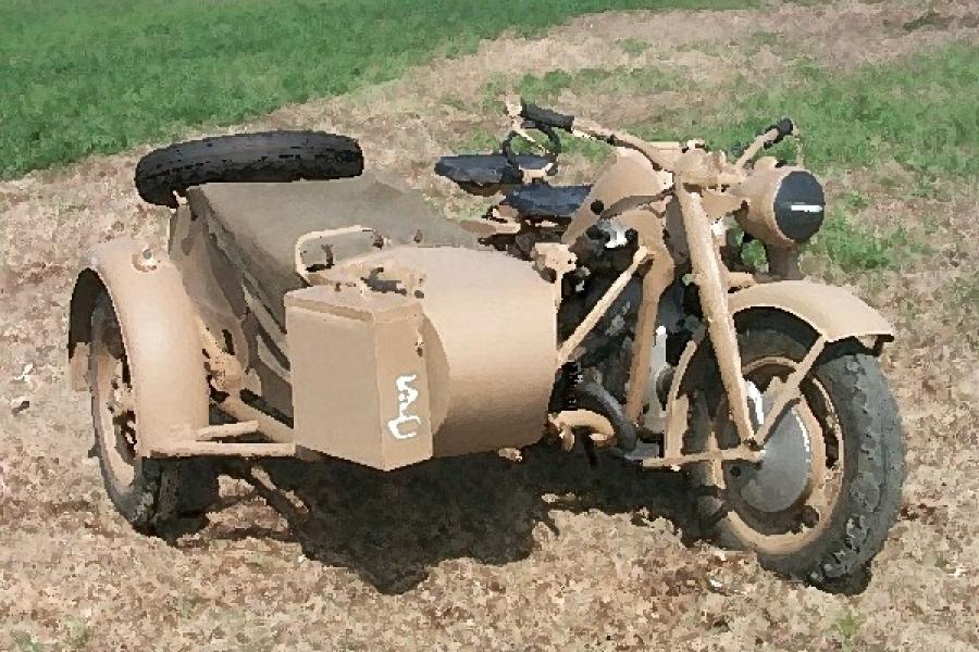 1:9 ZUNDAPP KS750 WITH SIDECAR