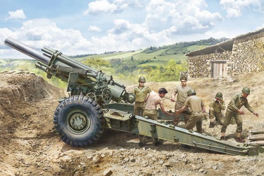Italeri 1:35 M1 155mm Howitzer WITH GUN CREW
