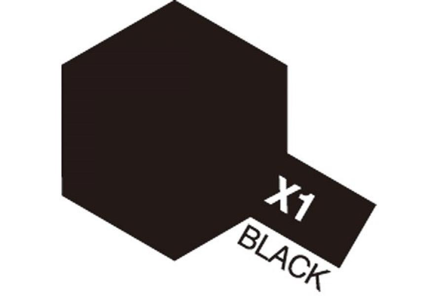Tamiya Acrylic Mini X-1 Black akryylimaali