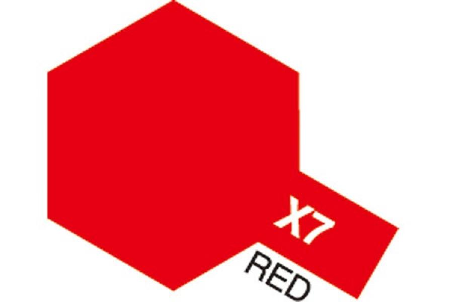 Tamiya Acrylic Mini X-7 Red akryylimaali