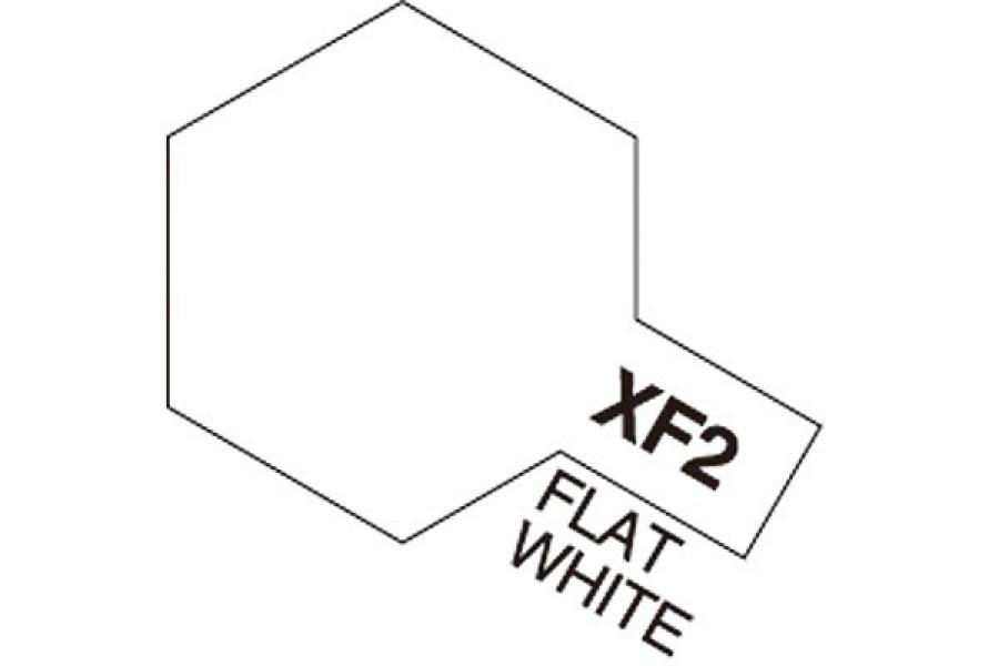 Tamiya Acrylic Mini XF-2 Flat White akryylimaali