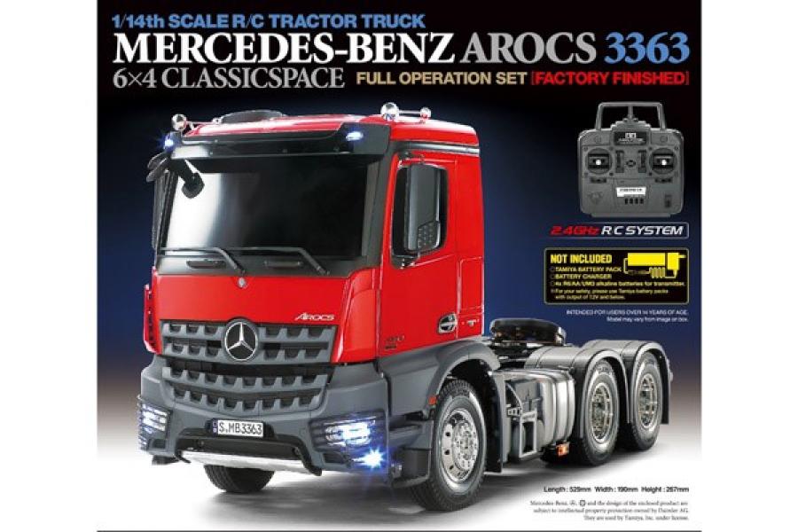 Tamiya 1:14 R/C Full Option - Mercedes-Benz Arocs 3363 6x rc-kuorma-auto