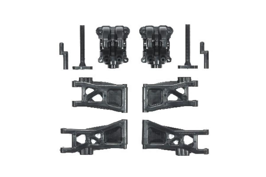 Tamiya TT-02B Reinforced Gear Covers & Lower Suspension A varaosa