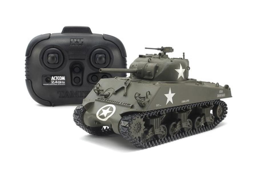 1/35 R/C U.S. Medium Tank M4A3 Sherman (w/Control)