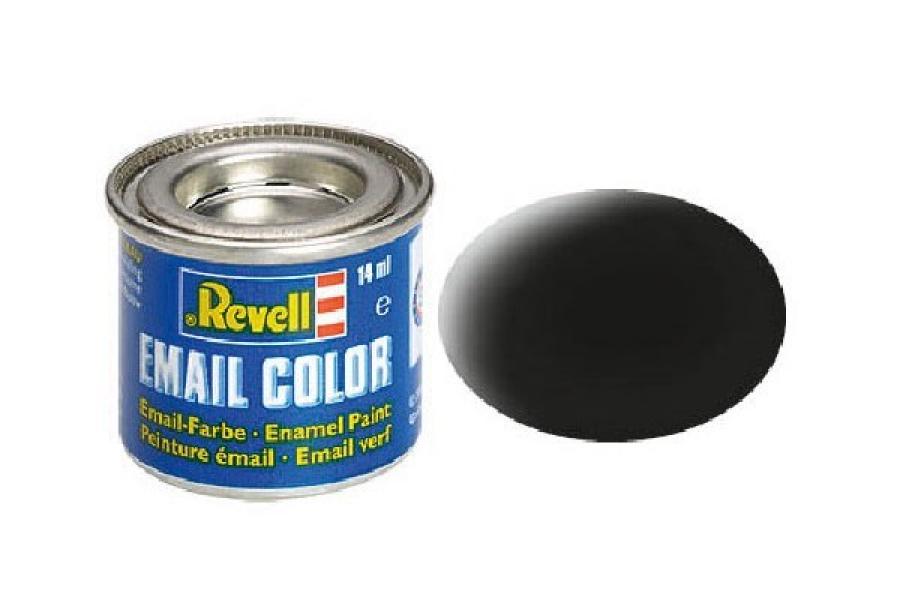 Enamel 14 ml. black, mat (RAL9011)