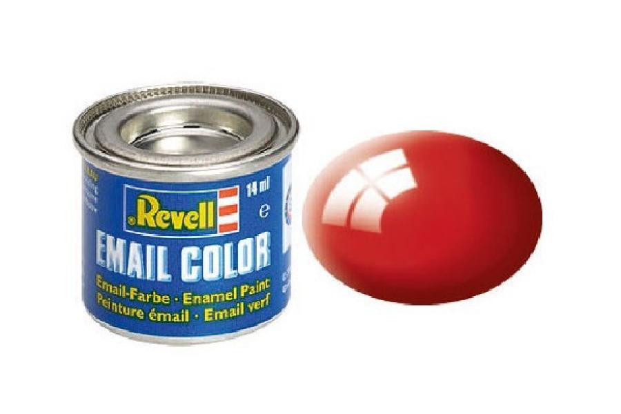 Revell Enamel 14 ml. fiery red, gloss (RAL3000)