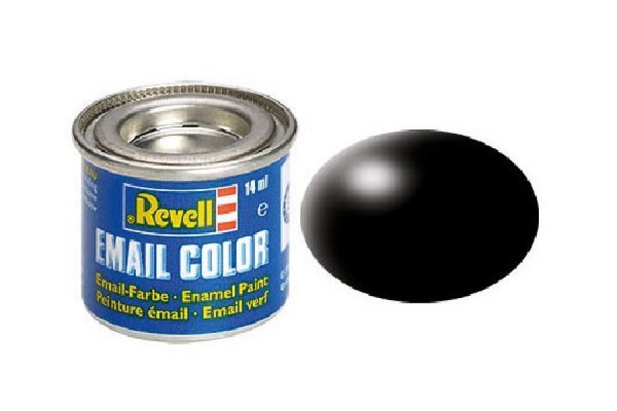 Enamel 14 ml. black silk (RAL9005)