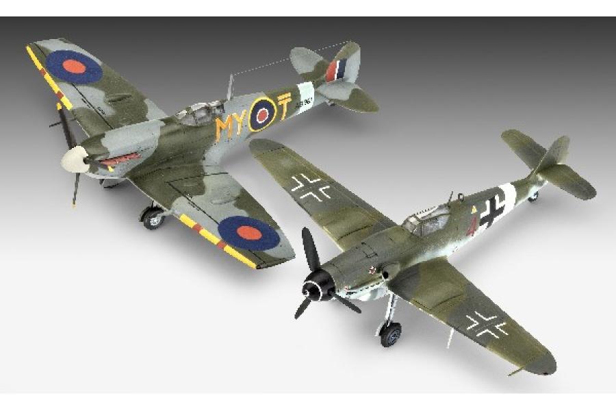 1:72 MODEL SET  BF109G-10 & Spitfire