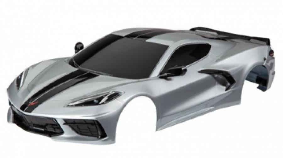 Traxxas Body Corvette Stingray Silver Complete TRX9311T