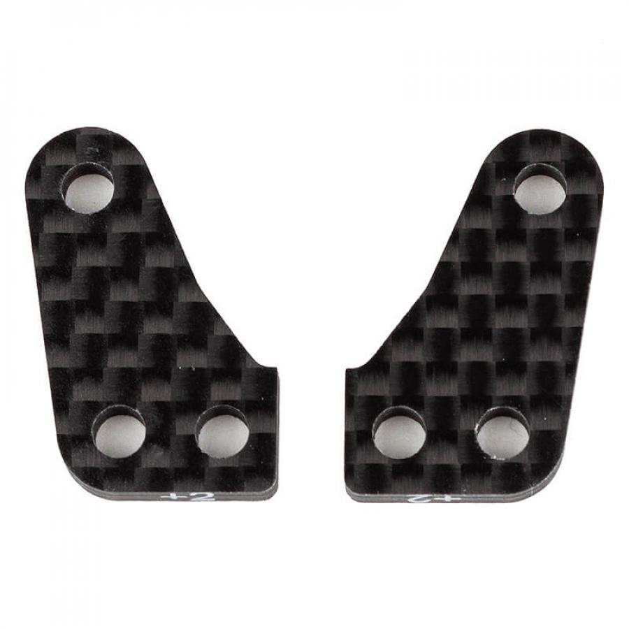 TEAM ASSOCIATED RC10B74 FT STEERING BLOCK ARMS +2