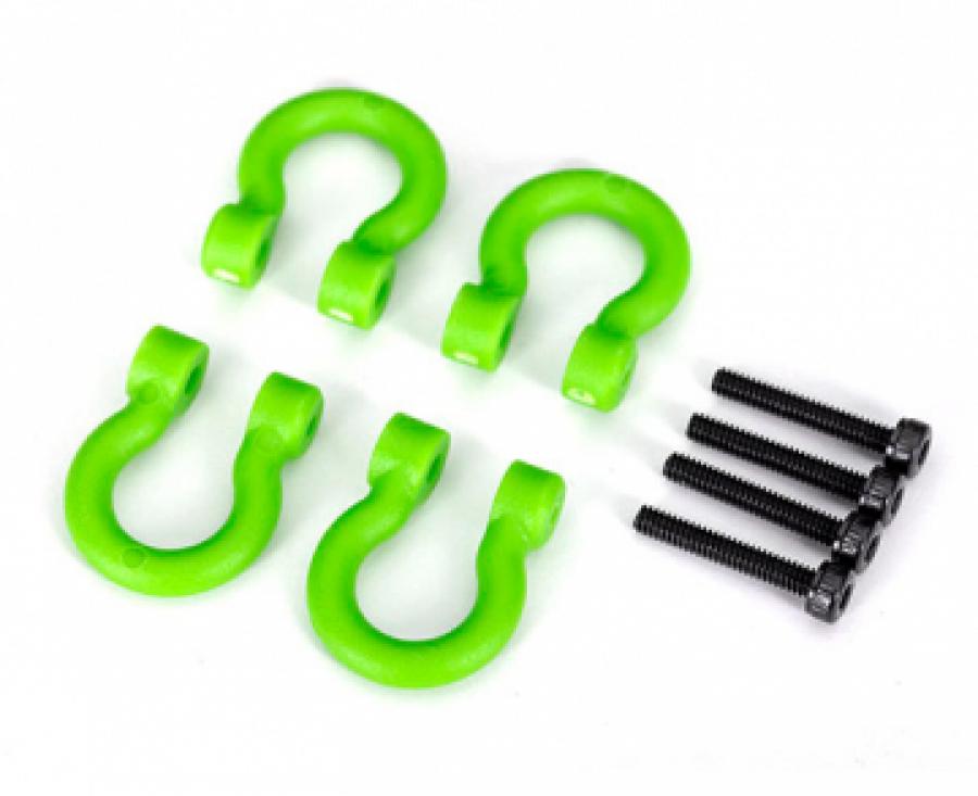 Traxxas Bumper D-Rings Green (4)  TRX-4/6 TRX8234-GRN