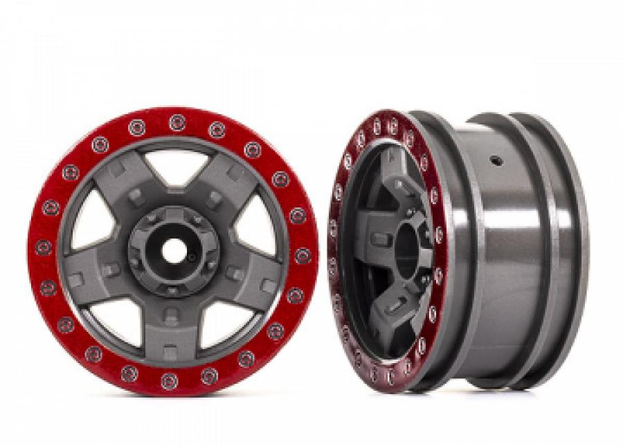 Traxxas Wheels TRX-4 Sport 2.2 Red (2) TRX8180-RED