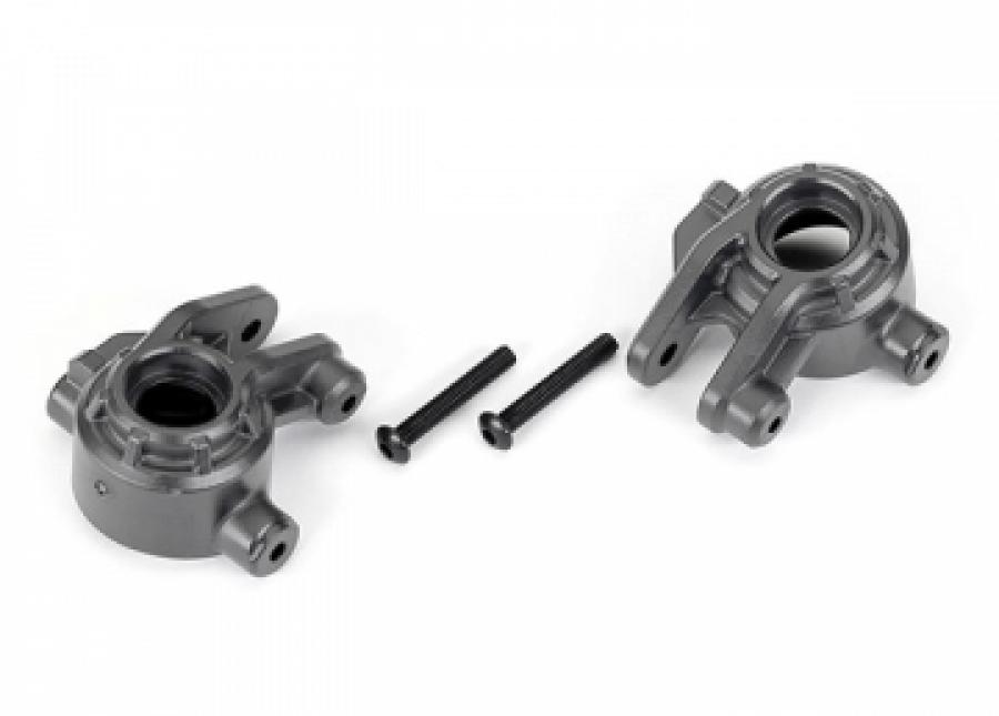 Traxxas Steering Blocks HD Gray L+R (for Upgrade Kit #9080) TRX9037-GRAY
