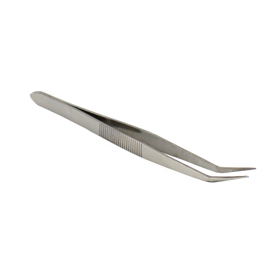 4.5" Stainless Curved Point Tweezer