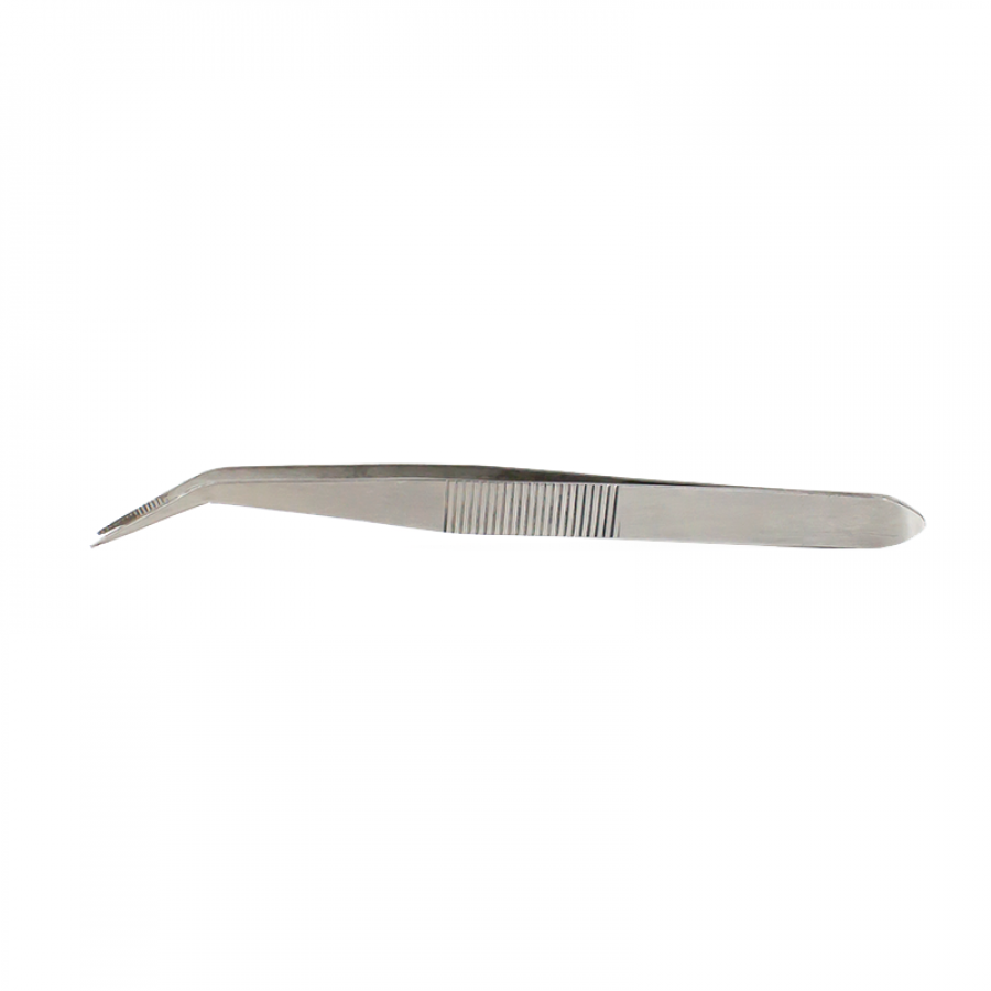 4.5" Stainless Curved Point Tweezer