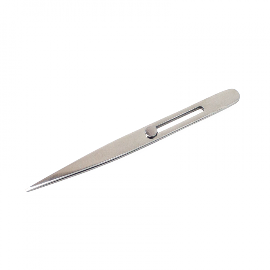 4.75" Stainless Steel Slide Lock Pointed Tweezer