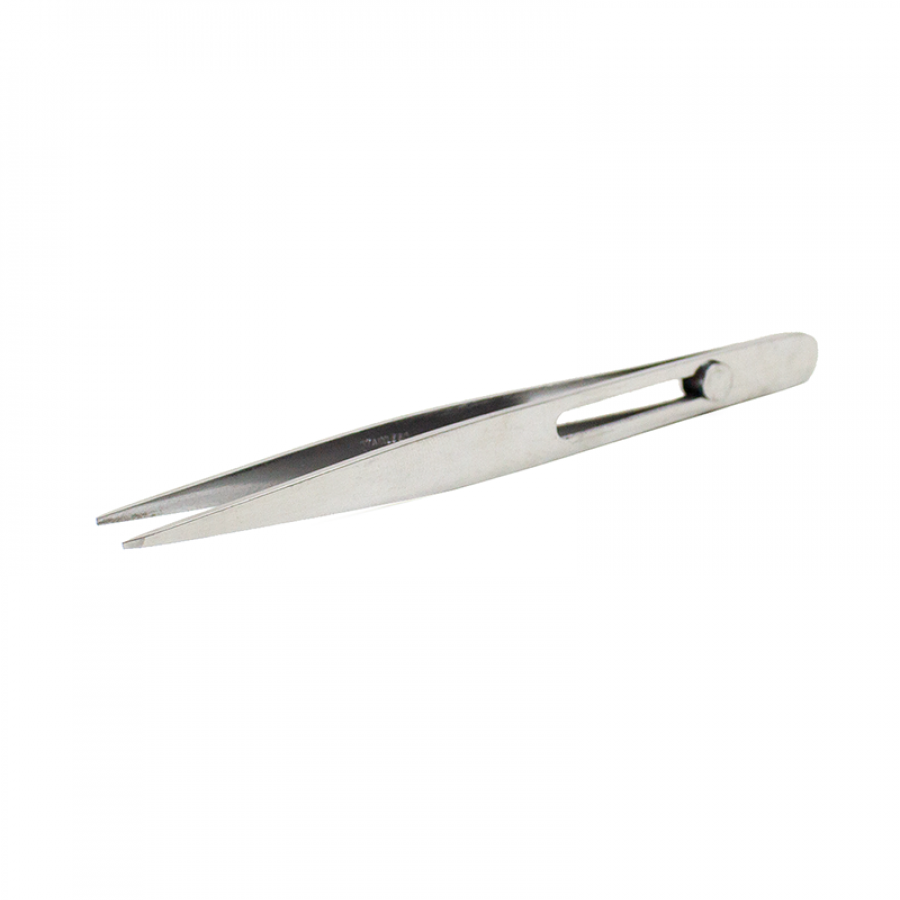 4.75" Stainless Steel Slide Lock Pointed Tweezer