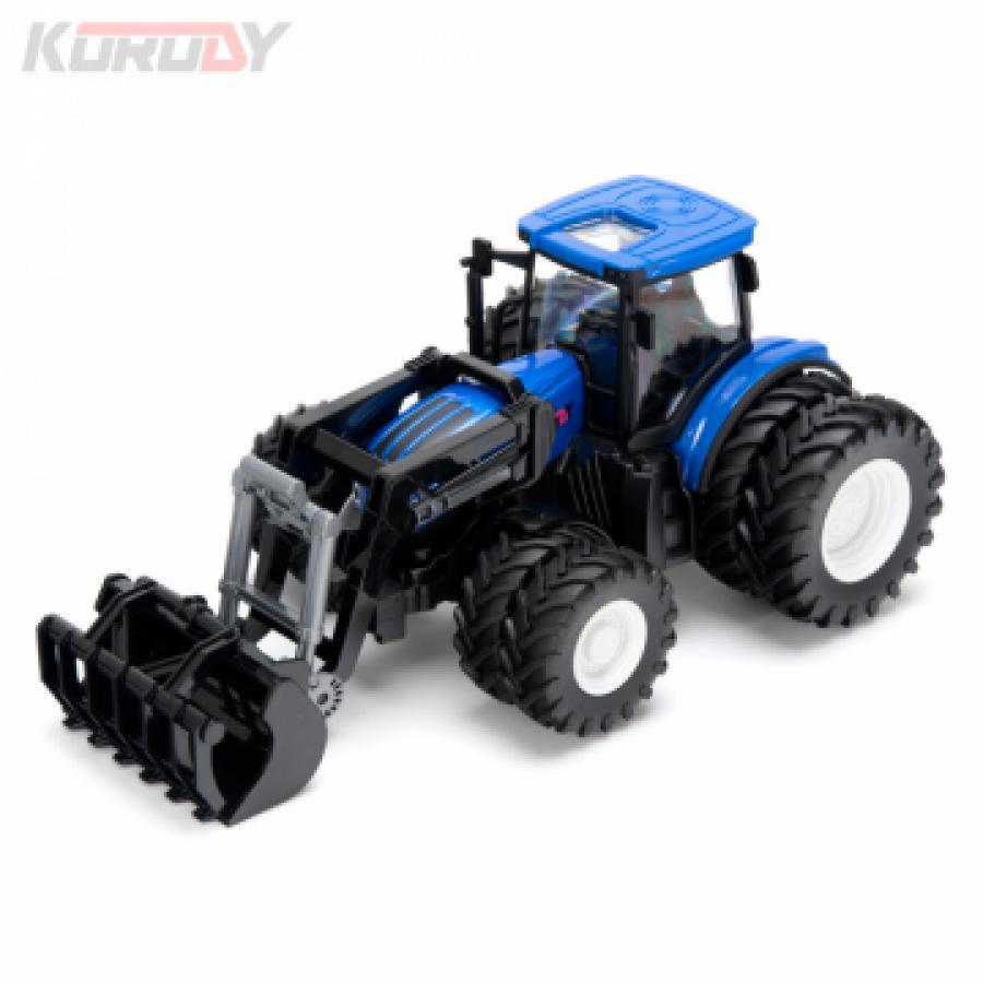 Tractor w. double wheels and front bucket RC RTR 1:24