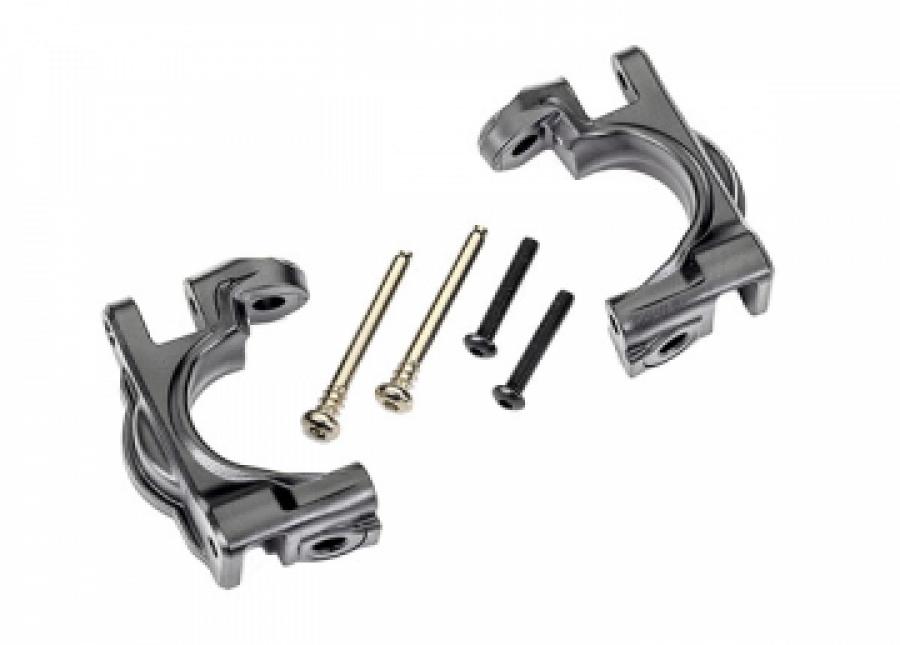 Traxxas Caster Blocks (C-Hub) HD Gray L+R (for Upgrade Kit #9080) TRX9032-GRAY