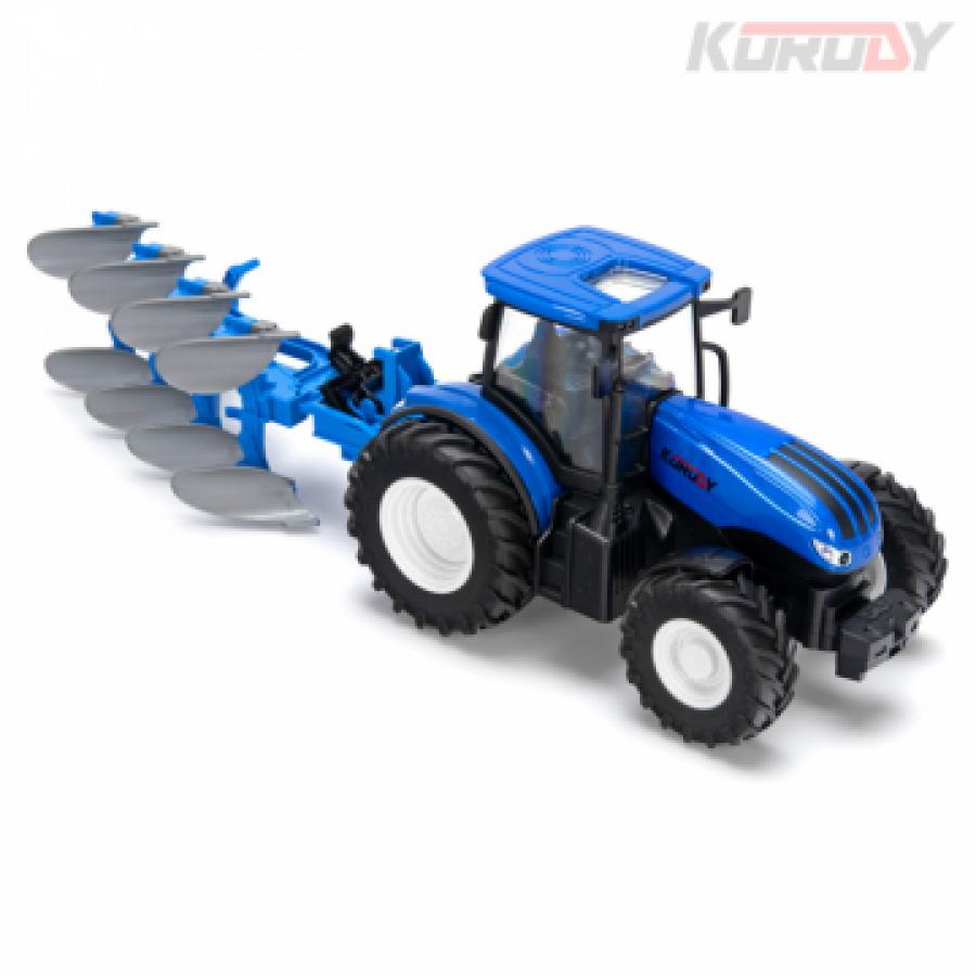 Tractor with flip plow RC RTR 1:24