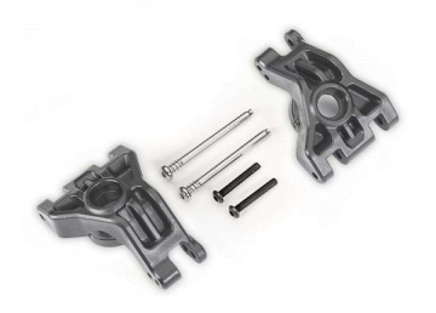 Traxxas Stub Axle Carriers Rear HD (Pair) Gray (for Upgrade Kit #9080) TRX9050-GRAY