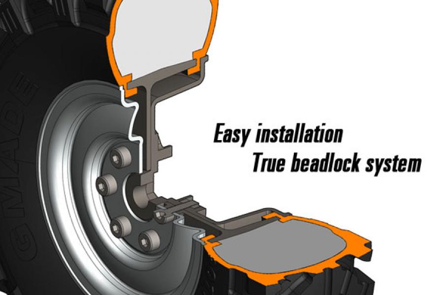 1.9 SR03 beadlock wheels(uncoated steel)