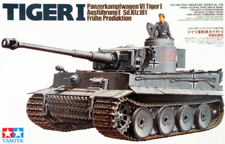 Tamiya 1/35 German Tiger 1 Early Production pienoismalli