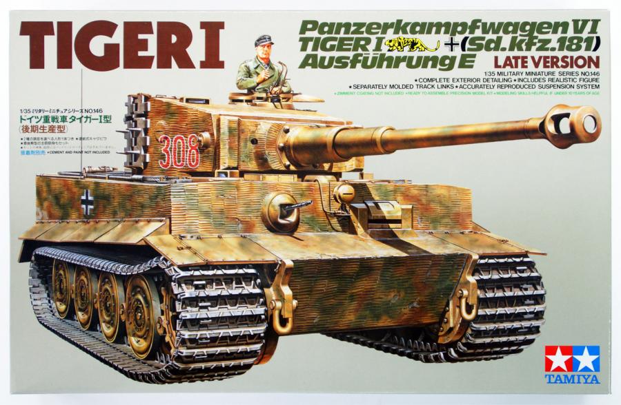 Tamiya 1/35 Tiger I Late version pienoismalli