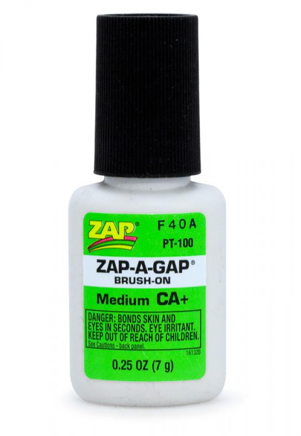 ZAP CA+ 1/4 oz 7gr Brush-On Green liima