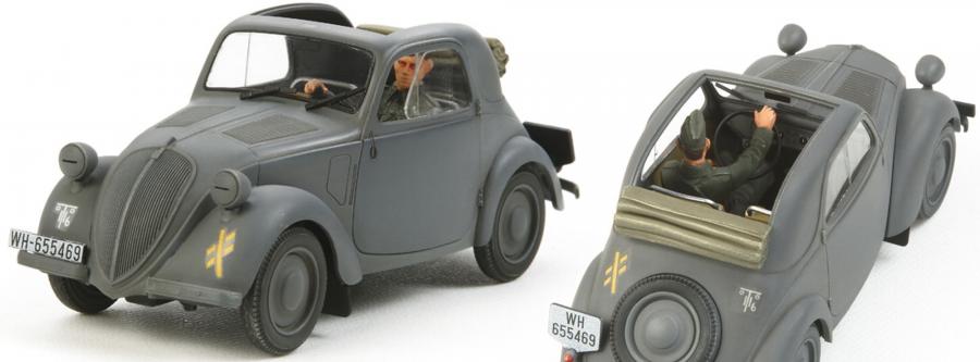 Tamiya 1/35 Simca 5 German Army pienoismalli