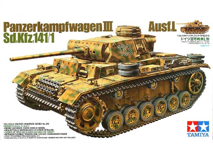 Tamiya 1/35 Panzer III Ausf. L pienoismalli