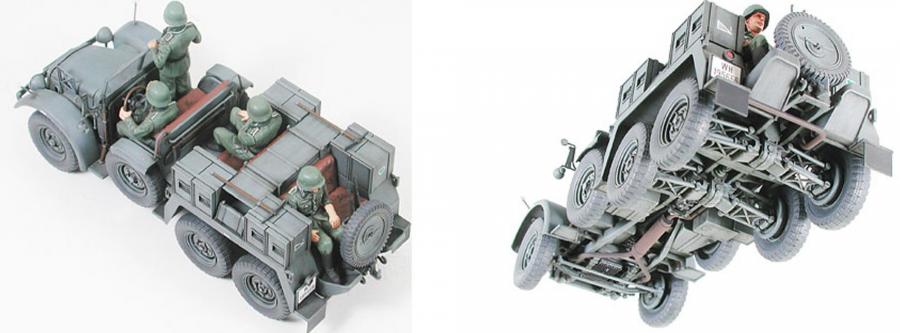Tamiya 1/35 Krupp Protze 1ton (6x4) w/ Pak pienoismalli