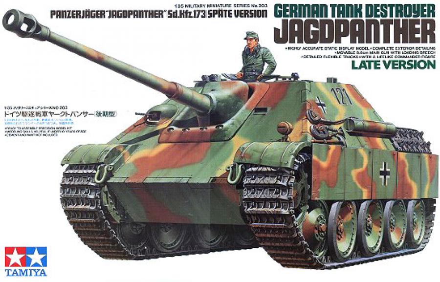 Tamiya 1/35 German Jagdpanther Late Version pienoismalli