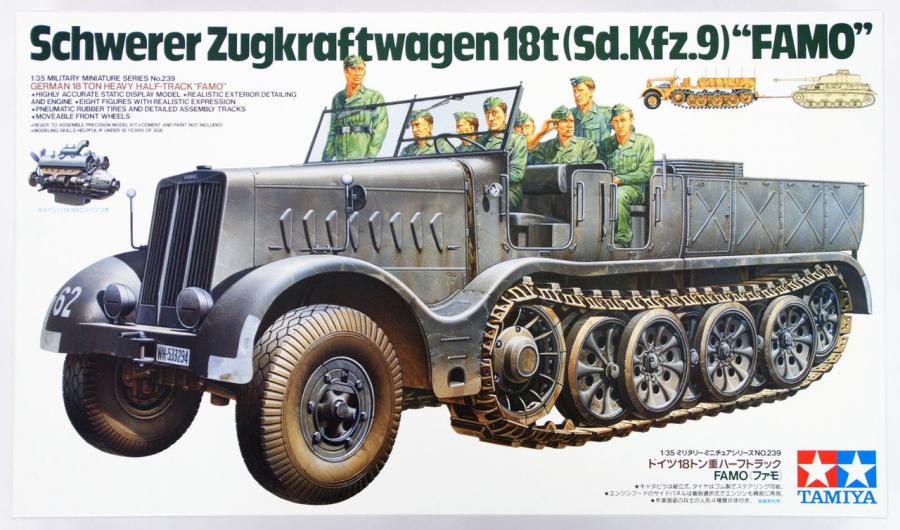 Tamiya 1/35 German 18-Ton Heavy Half-Track FAMO pienoismalli