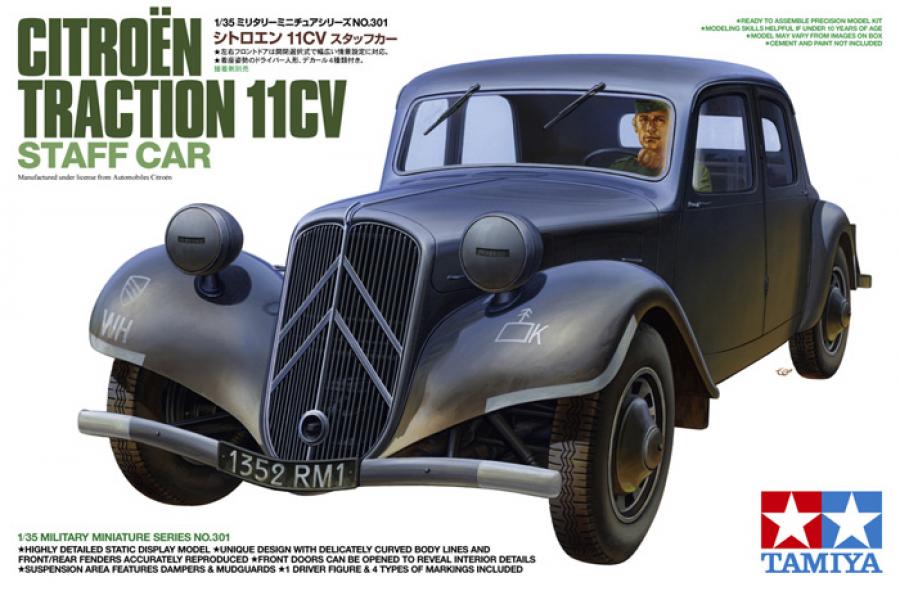 Tamiya 1/35 Citroen Traction 11CV Staff Car pienoismalli