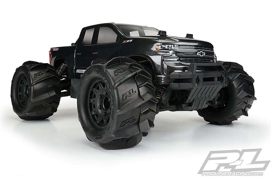 Dumont 2.8" Sand/Snow Tires Mounted on Raid Black 6x30 Removable Hex Wheels (2) for StampedeÂ® 2wd & 4wd FR