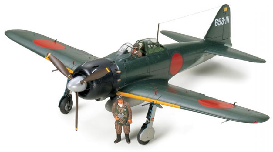 Tamiya 1/32 A6M5 Zero Model 52 (Zeke) pienoismalli